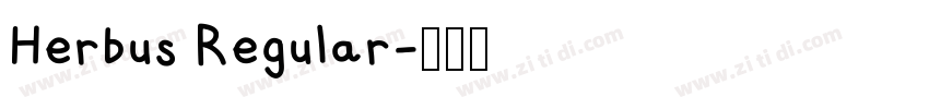 Herbus Regular字体转换